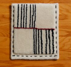 New Handmade Solid White Color Wool Rug